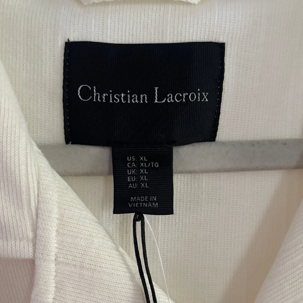 Christian Lacroix Cream Casual Button Down Shirt - Picture 2 of 6